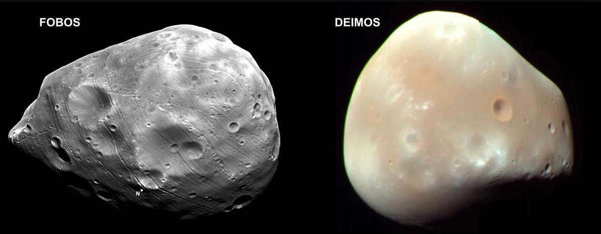 Mars satellites Phobos and Deimos